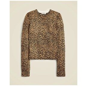 J. Crew Carolyn Leopard Print Sweater